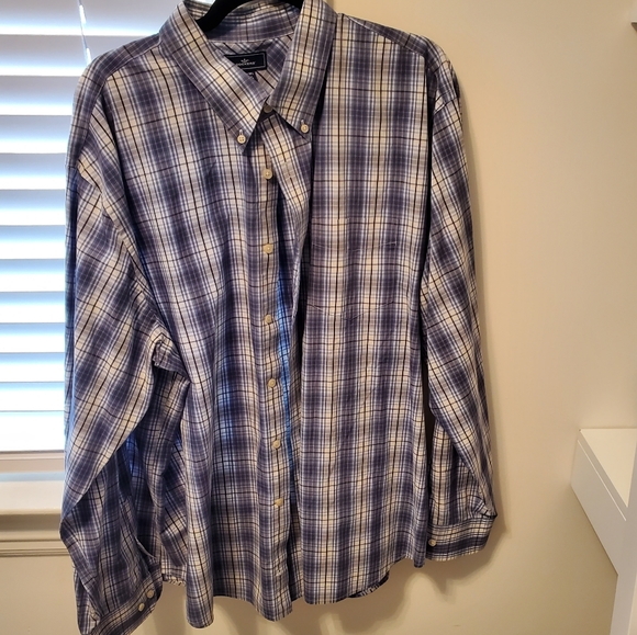 Dockers Other - Men's blue plaid Dockers shirt size XXL